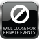 Will Close for Private Events